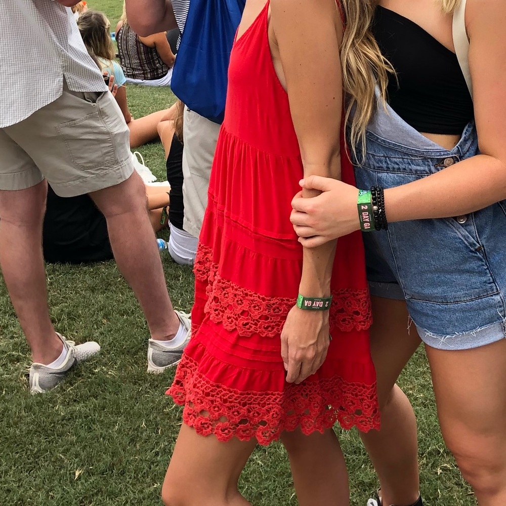 Red Flow Dress